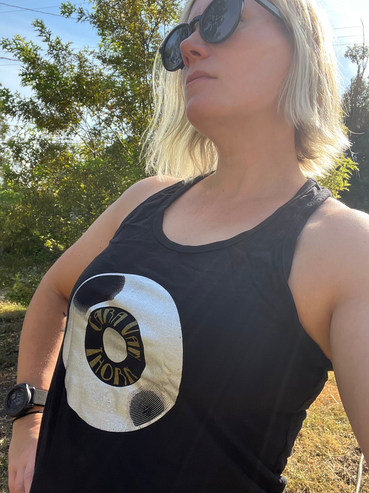 Record logo tank