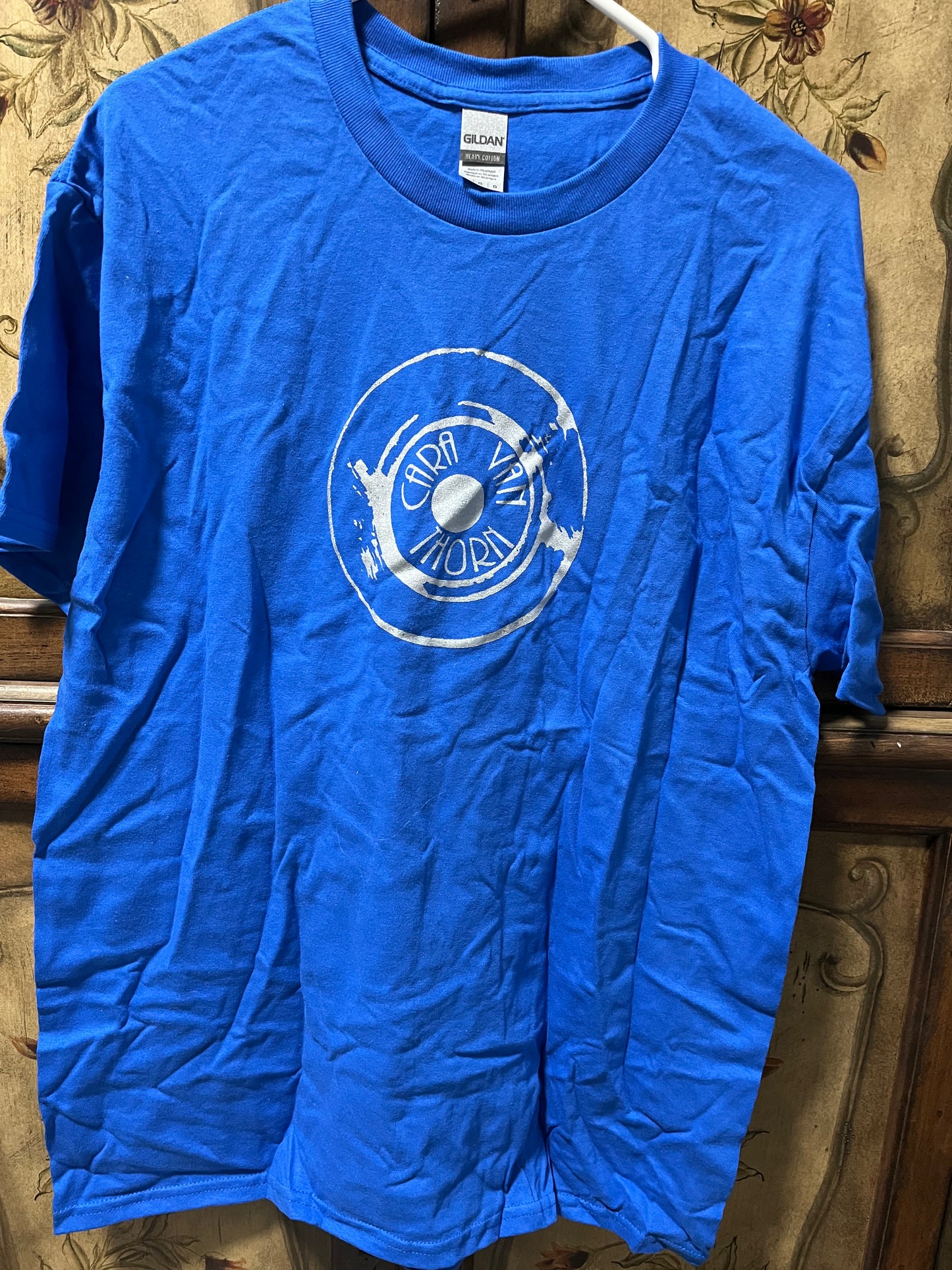 Record logo tee - blue