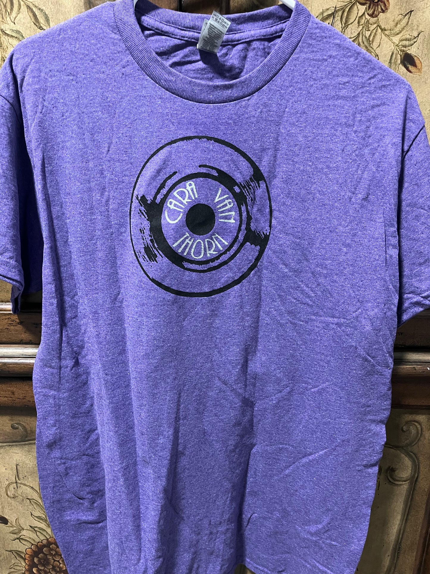 Record logo tee - purple heather