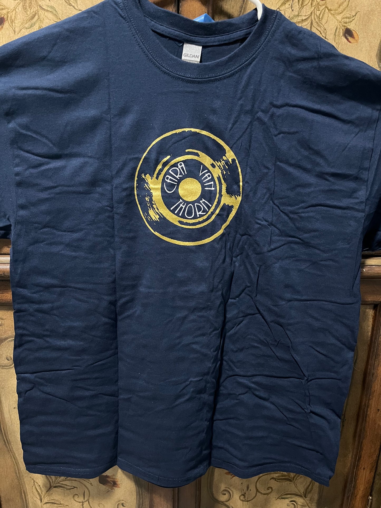 Record logo tee - navy blue